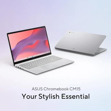 ASUS Chromebook CM15 Laptop, 15.6" FHD Display, MediaTek Kompanio 540, 128GB Storage, 8GB RAM, ChromeOS, Pure Grey, CM1505CM4A-AS88