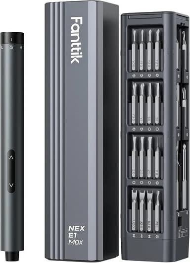 Fanttik E1 Max Electric Screwdriver, 53-in-1 Screwdriver for DIY (Grey)