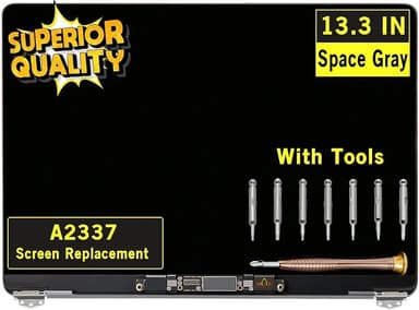 Screen Replacement for MacBook Air A2337 M1 2020 Year EMC 3598 Retina Display LCD Screen Full Assembly Complete Top Assembly 13.3" 2560x1600 (Space Gray)